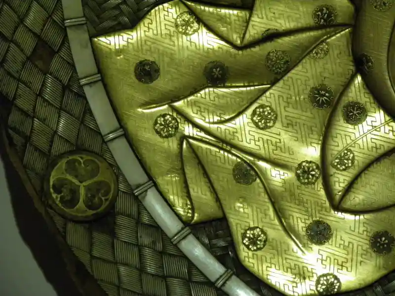 Three-pointed cross and swastika design on a Japanese dish